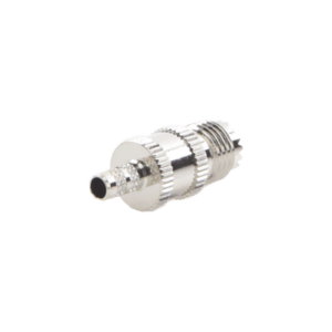 RF INDUSTRIES,LTD RFU-601-1 Conector Mini UHF Hembra de Anillo Plegable en Cables RG-58/U, RG-142/U, Níquel/ Plata/ Delrin.