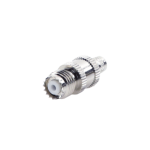 RF INDUSTRIES,LTD RFU-601-1X Conector Mini-UHF Hembra en Línea, de Anillo Plegable para Cable Coaxial RG-8/X, 9258, LMR-240, Níquel/ Plata/ Teflón.