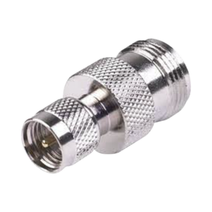 RF INDUSTRIES,LTD RFU-620 Adaptador en Línea, de Conector Mini-UHF Macho a N Hembra, Níquel/ Oro/ Teflón.