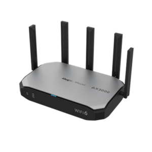 RUIJIE RG-EG105GW-X Router inalámbrico Wi-Fi 6 empresarial todo en uno, 2976 Mbps, hasta 180 usuarios, 5 puertos GE, 5 antenas externas (de 5 dBi), Incorpora Reyee Mesh