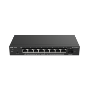 RUIJIE RG-ES209MG-P Switch Administrable Capa 2 con PoE+ Multi-Gigabit, 8 puertos 2.5Gb y 1 SFP+ 10G, hasta 130w estándar 802.3af/at