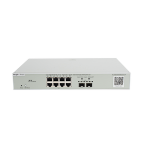 RUIJIE RG-NBS5300-8MG2XS-UP Switch Administrable de Capa 3 Multi-Gigabit de 10 Puertos con 8 Puertos PoE++, 2 Puertos de Subida SFP+