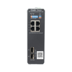 RUIJIE RG-NIS2100-4GT2SFP-HP Switch Industrial PoE hasta , Ideal para temperaturas Extremas y protección contra descargas, 1 x PoE++ Port, 3 x PoE+ Ports, and 2 x SFP Uplink Ports