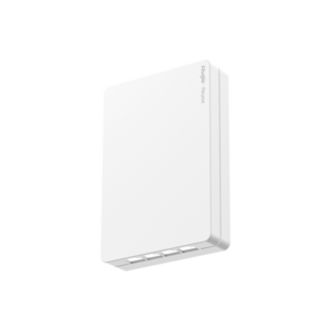 RUIJIE RG-RAP1260 Punto de acceso Wi-Fi 6 de pared para interior 360°, doble banda, 2976 Mbps, 4 puertos GE downlink + 1 puerto GE uplink, hasta 512 usuarios, portal cautivo standalone, compatible con reyee mesh