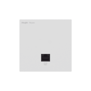 RUIJIE RG-RAP1261 Punto de acceso Wi-Fi 6 de pared para interior 360°, doble banda, 2976 Mbps, 2 puertos GE, hasta 512 usuarios, portal cautivo standalone, compatible con reyee mesh, diseño ultra delgado 86mm
