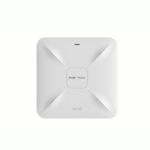 RUIJIE RG-RAP2260(G) Punto de acceso Wi-Fi 6 de techo para interior 360°, doble banda, 1775 Mbps, hasta 512 usuarios, 2 puertos GE, portal cautivo standalone, soporta Mesh