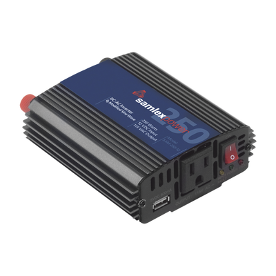 SAMLEX SAM-250-12 Inversor de Corriente (CD-CA) Potencia Nominal 250 W, Ent:12Vcd, Sal: 115Vca 60 Hz