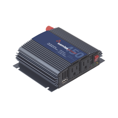 SAMLEX SAM-450-12 Inversor de Corriente (CD-CA). Potencia Nominal 450 W, Ent:12Vcd, Sal: 115Vca 60 Hz