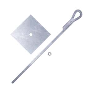 SYSCOM TOWERS SAP-01-JG Ancla para Retenida para Muro con Ojo de Llave Galvanizado por Inmersión en Caliente (Requiere Placa Igualadora).