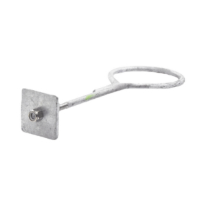 SYSCOM TOWERS SAP-01-SG Ancla con Aro, largo: 40 cm. de 1/2" de espesor para Losa o Pared. Galvanizado por Inmersión.