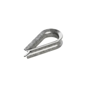 SYSCOM TOWERS SCUE-474 Guardacabo/Cuello/Rozadera para cable de 3/16". Fabricado de Acero Acabado Galvanizado