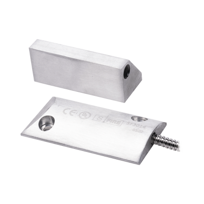 SFIRE SF-3014-J Contacto magnético para piso uso rudo con 55cm de cable blindado / GAP 80mm / NC