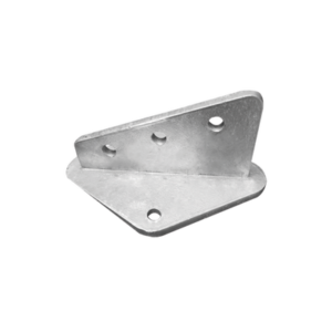 SYSCOM TOWERS SLM-ANG-2G Ancla Aleta de 3 Orificios con 2 Puntos de Fijación. Uso en Fijación de mástiles. Galvanizado por Inmersión en Caliente.