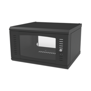 LINKEDPRO BY EPCOM SR-1906-GFP Gabinete para Montaje en Pared, con Puerta de Cristal Templado, Cuerpo Fijo, con 6 Unidades de Rack, de 19in, Fabricado en Acero