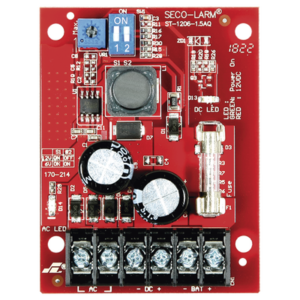 ENFORCER SECOLARM ST-1206-1.5AQ Fuente de Alimentación y Cargador / 6 o 12 Vcd / 1.5 A Continuo / Protección contra corto circuito