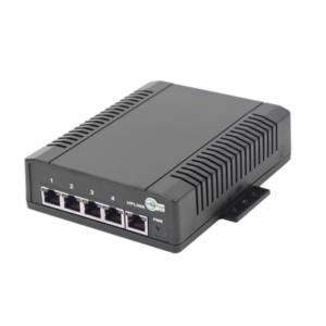 TYCON POWER PRODUCTS TP-SW5G-24 Switch para Aplicación Solar, 4 Puertos PoE 802.3 af/at 10/100/1000 Mbps y un Puerto de Datos, Entrada 12-24 VCD