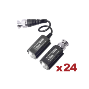 EPCOM POWERLINE TT101FTURBO/P Kit de 24 pares de transceptores pasivos TurboHD para aplicaciones de video por UTP cat 5e/6 en alta definición