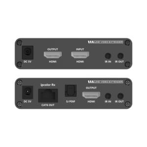 EPCOM TITANIUM TT-676 Kit Extensor HDMI hasta 700 metros con Conexión en Cascada / 4K @ 60 Hz/ Cat 6, 6a y 7 / IPCOLOR / CERO LATENCIA / SIN COMPRIMIR / HDR10 / Salida Loop / IR bidireccional / Puerto S/PDIF / Soporta ARC / Soporta 10 TT-676-Rx.