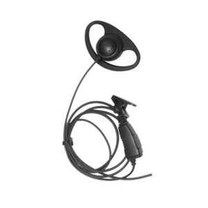 TX160NK01 Micrófono de solapa con gancho auricular en forma de D para radios KENWOOD TK3230/3000/3402/3312/3360/3170,NX240/340/220/320/420