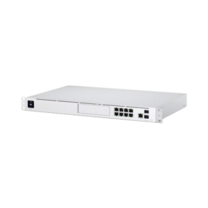 UBIQUITI UDM-PRO UniFi Dream Machine Pro, con un puerto 10G SFP+ WAN / 1 GbE WAN / 8 puertos 10/100/1000 Mbps RJ-45 LAN, y una bahía de HDD 3.5", integra todos los controladores UniFi