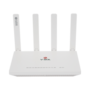 V-SOL V2804-AX15T ONU Dual EPON/GPON con WIFI 6 + 1 puerto CATV + 1 puerto USB + 4 puertos Gigabit/ Puerto SC/APC, Hasta 1500 Mbps