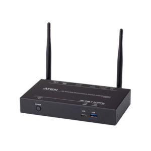 ATEN VP2021 Switch de Presentaciones / Resolución 4K / Diferentes Herramientas de Colaboración: Anotación, Pizarra y Captura / Inalámbrico con Quad View / Multi-View se Pueden Compartir Hasta 4 Fuentes de Forma Inalámbrica