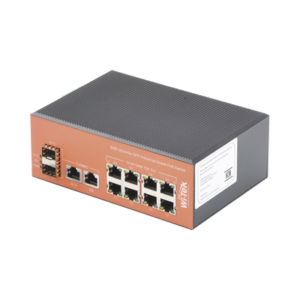 WI-TEK WI-PS310GF-I Switch Industrial PoE+ no administrable de 8 Puertos 10/100/1000Mbps + 2 SFP Combo, 150 W