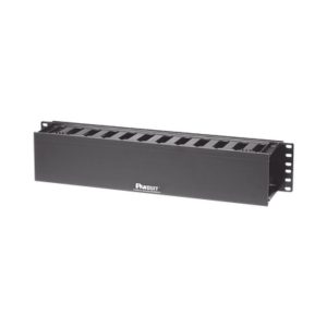 PANDUIT WMPF1E Organizador de Cables Horizontal PatchLink, Sencillo (Solo Frontal), Para Rack de 19in, 2UR