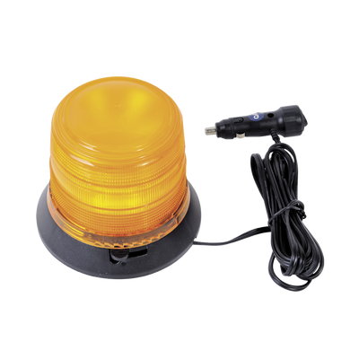EPCOM INDUSTRIAL SIGNALING X905-A Burbuja Brillante de 6 LEDs, Color Ámbar con Montaje Magnético