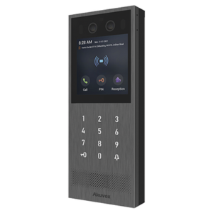AKUVOX X912S Videoportero IP Multiapartamento / SIP / PoE / Administración en la Nube / Acceso por Rostro, Tarjeta, PIN, BLE y Código QR / IK10 e IP65 / Compatible con App SmartPlus