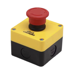 ACCESSPRO XBS-S-T01 Botón de Stop Tipo Enclavado / Para Barreras Vehiculares, Operadores Corredizos y Abatibles.