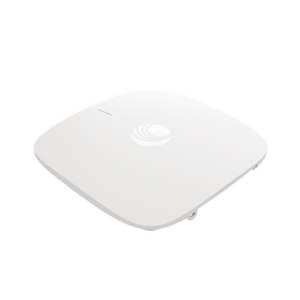 CAMBIUM NETWORKS XE3-4X00B06-RW Access Point cnPilot XE3-4 WiFi 6/6E 802.11ax (2.4, 5 y 6 GHz), 3 radios definidos por software (SDR), MU-MIMO 4x4, Políticas de control de aplicaciones, hasta 1,500 clientes, gestión desde la nube, hasta 6.6 Gbps.