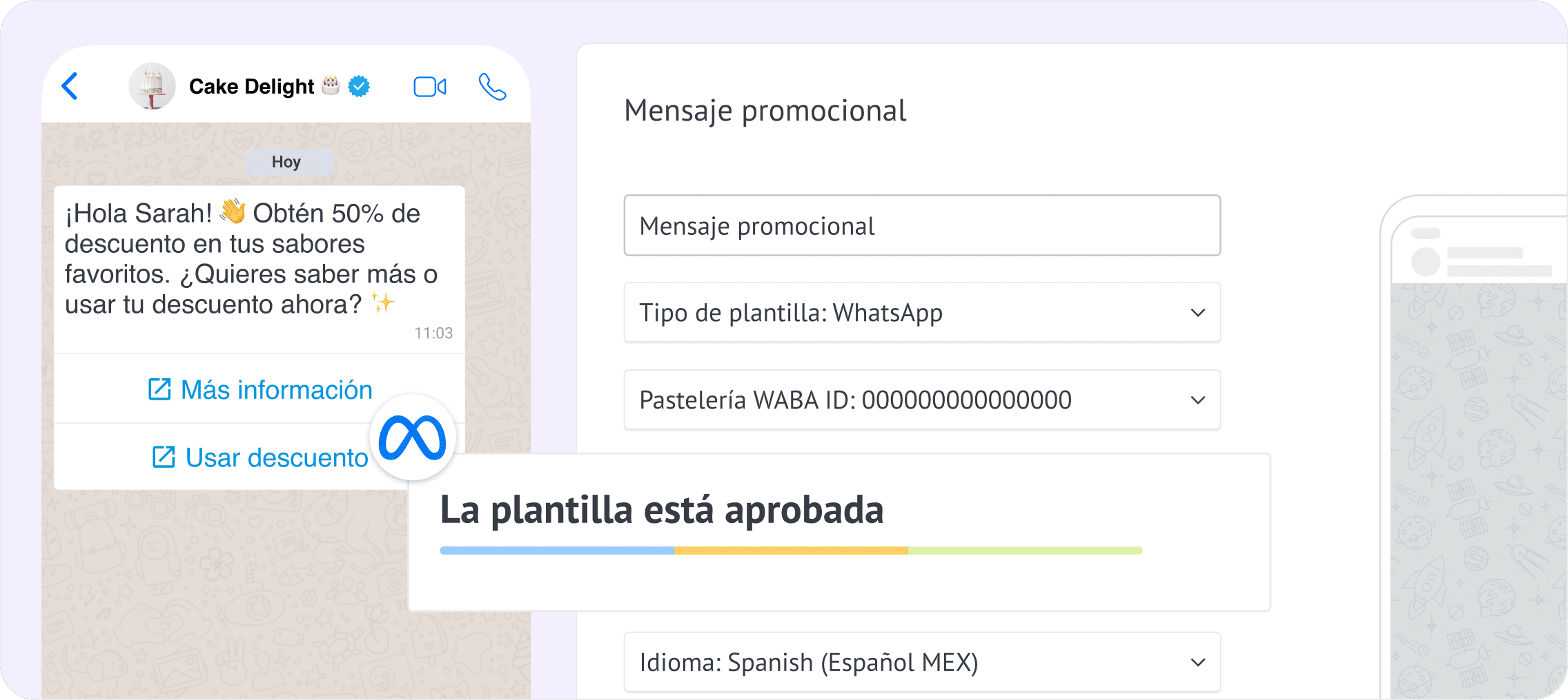 Plantillas aprobadas Meta
