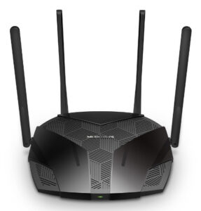 TP Link Mercusys MR80X router inalámbrico Gigabit Ethernet Doble banda (2,4 GHz / 5 GHz) Negro