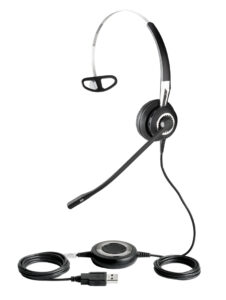 Audífono Jabra BIZ 2400 MS USB Mono Auriculares Alámbrico Diadema Oficina/Centro de llamadas Negro