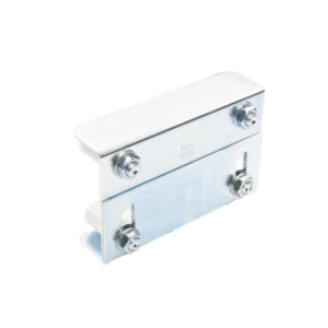 COMUNELLO 1130-6005-001 (255-220) - Placa Guía Superior de Doble Regulación para Cancelas Corredizas / Ajustable de 35 a 62 mm / Con 4 Rodillos de 30 mm / Galvanizado