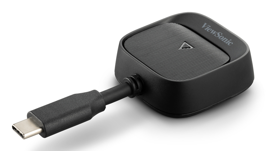 JFM Technology Viewsonic usb c dongle style video adapter with a short cable and metal connector