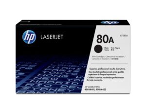 Tóner HP Cartucho original de tóner negro 80A LaserJet