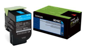 Tóner Lexmark 80C8SC0 cartucho de tóner 1 pieza(s) Original Cian
