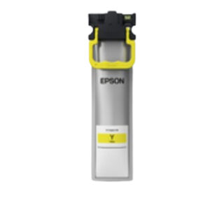 JFM Technology Epson yellow ink cartridge y for a printer shown in its plastic casing