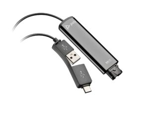 HP Poly Adaptador TAA USB a QD Poly DA75, negro