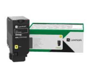 JFM Technology Lexmark toner cartridge standing upright beside its green and white packaging box