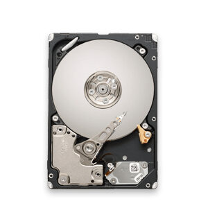 JFM Technology Internal view of a 3 5 inch hdd with exposed spinning platter and readwrite arm no outer casing visible due to removed cover