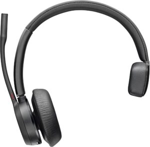 Audífono HP Poly Auriculares USB-A Poly Voyager 4310 con certificación de Microsoft Teams + adaptador BT700