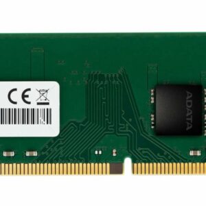 JFM Technology ADATA DDR4 RAM module 16GB 3200 MHz with gold edge connectors and branding sticker visible on green PCB