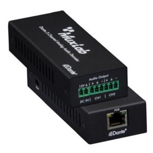 Decoder DE Audio Dante 2 Canales Poe Muxlab 500552