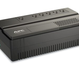 Apc by schneider electric uninterruptible power supply ups with multiple top outlets and ventilation vents Green power indicator on the front corner