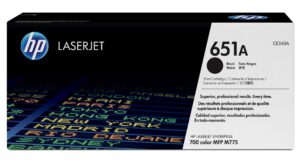 Tóner HP Cartucho original de tóner negro 651A LaserJet