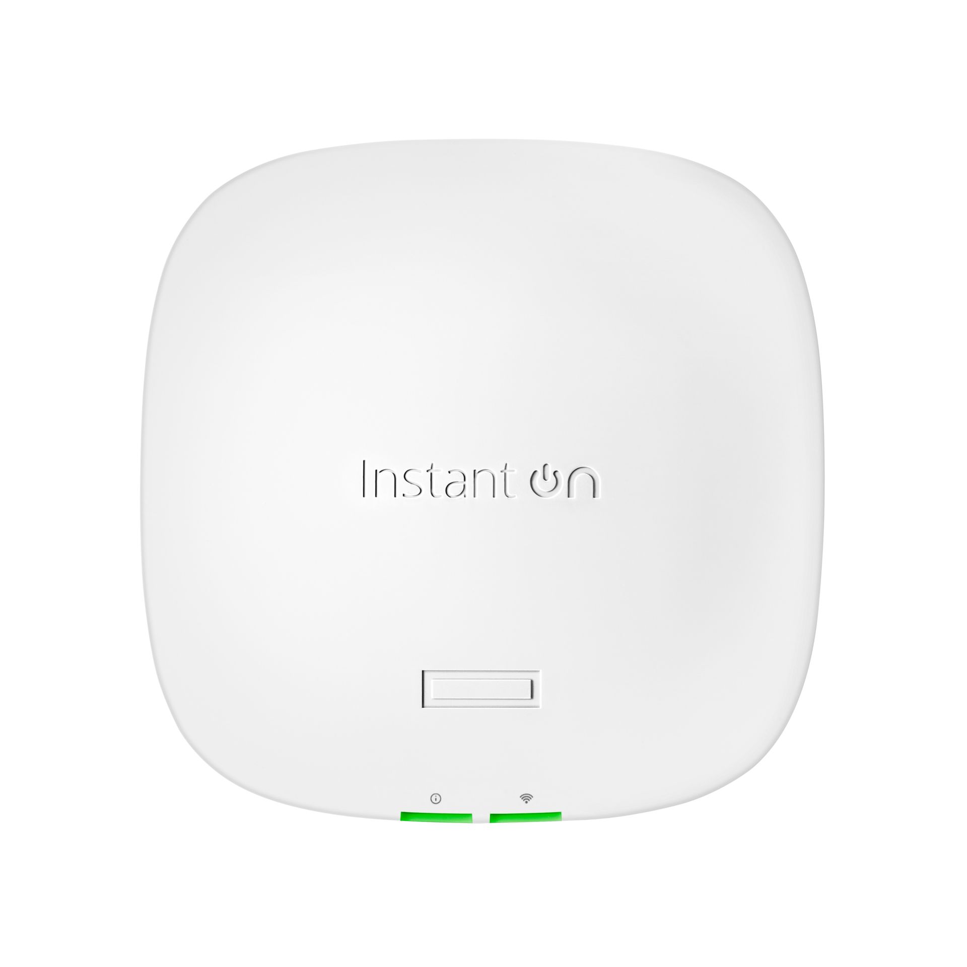 JFM Technology White rounded appliance front panel with embossed Instant On text and a small rectangular switch below