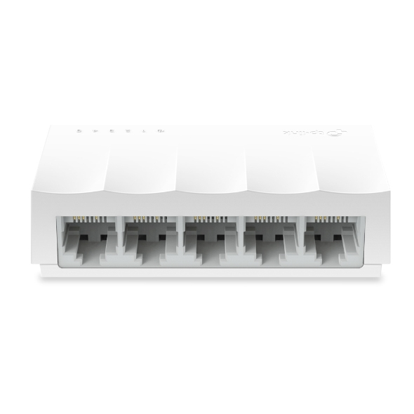 JFM Technology White multi port modular connector block with six sockets front view a passive network patch panel component